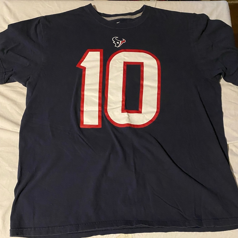 Navy Nike Texans shirt size XL